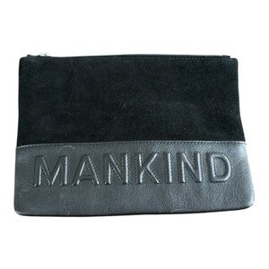 7 For All Mankind Leather Suede Embossed Pouch